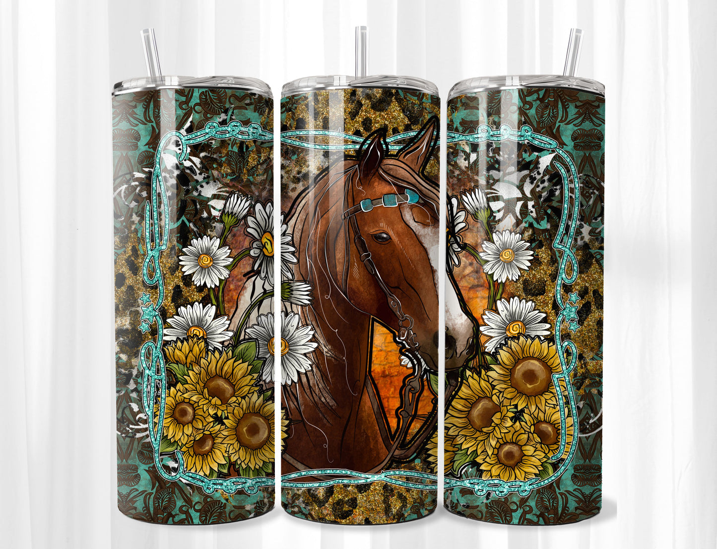 Horse and Flowers