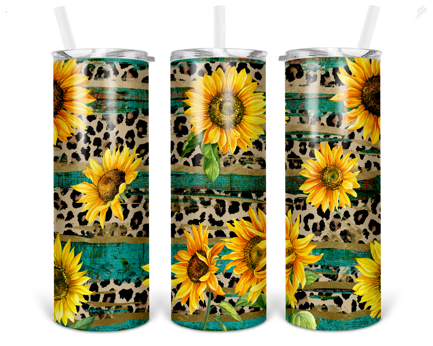 Leopard Print and Sunflowers