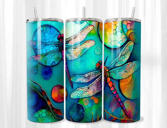 Dragonflies in Watercolor