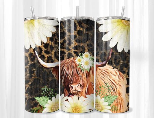 Highland Cow with Leopard