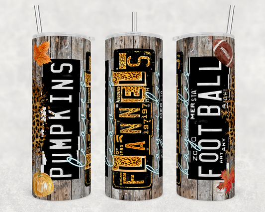 Pumpkins Flannels Football